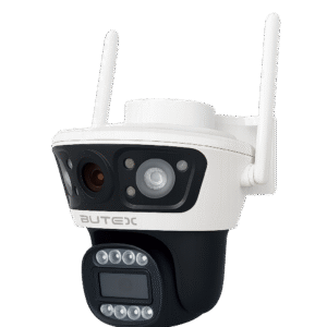 BUTEX Smart 4G Linkage 2Mp+2Mp Pan-Tilt Zoom CCTV Camera, Outdoor Indoor Security Camera, Water Proof, 2 Way Talk, Motion Detect, Supports SD Card Up to 256 GB, Night Vision