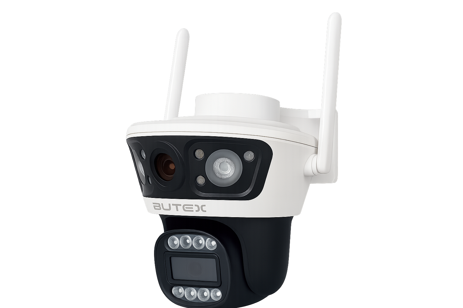 BUTEX Smart 4G Linkage 2Mp+2Mp Pan-Tilt Zoom CCTV Camera, Outdoor Indoor Security Camera, Water Proof, 2 Way Talk, Motion Detect, Supports SD Card Up to 256 GB, Night Vision