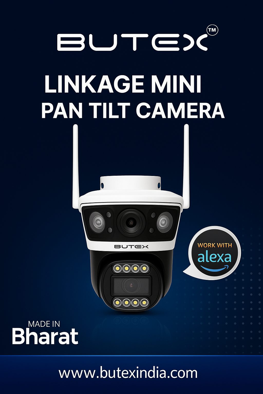 BUTEX Smart 4G Linkage 2Mp+2Mp Pan-Tilt Zoom CCTV Camera, Outdoor Indoor Security Camera, Water Proof, 2 Way Talk, Motion Detect, Supports SD Card Up to 256 GB, Night Vision - Image 2